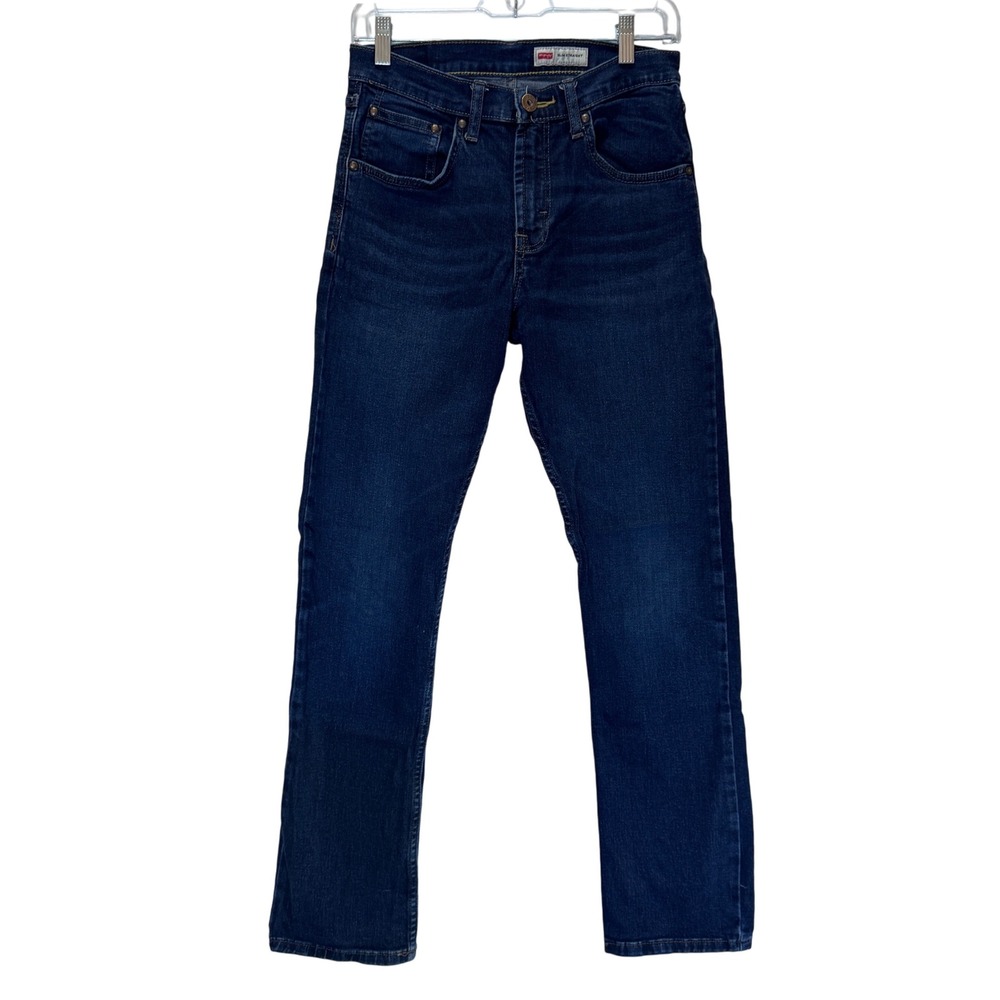 Wrangler Slim Straight Cowboy Rodeo Country Workwear Denim Jeans‎ Men Size 28x30
